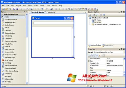 Скріншот Microsoft Visual Basic для Windows 10