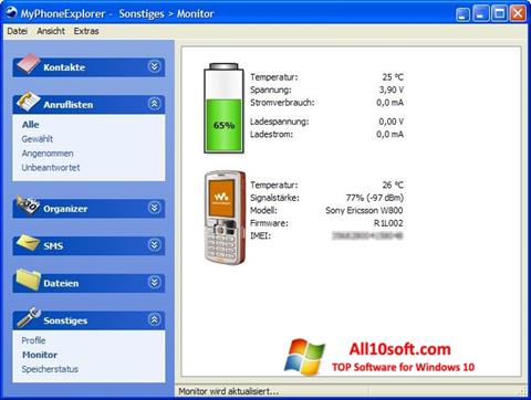 Скріншот MyPhoneExplorer для Windows 10