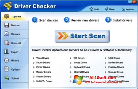 Скріншот Driver Checker для Windows 10