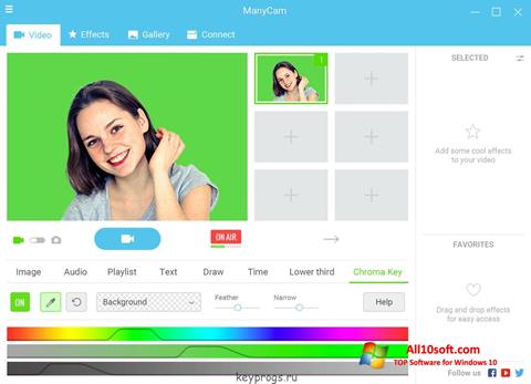 Скріншот ManyCam для Windows 10