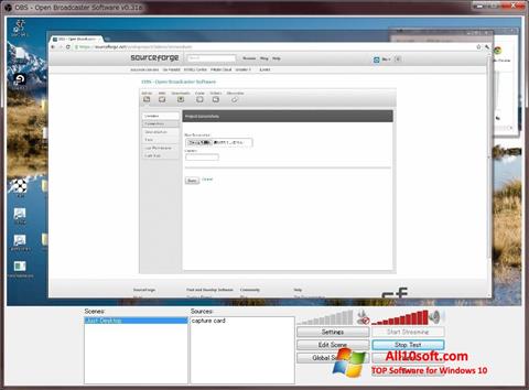 Скріншот Open Broadcaster Software для Windows 10