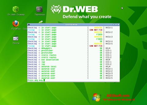 Скріншот Dr.Web LiveCD для Windows 10