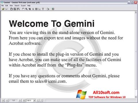 Скріншот Gemini для Windows 10