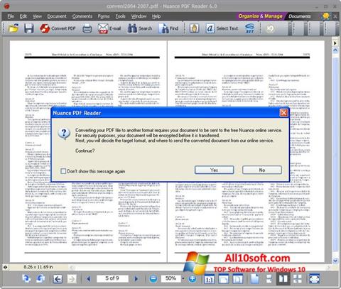 Скріншот Nuance PDF Reader для Windows 10