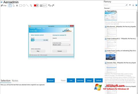 Скріншот AeroAdmin для Windows 10