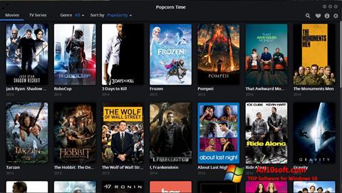 Скріншот Popcorn Time для Windows 10
