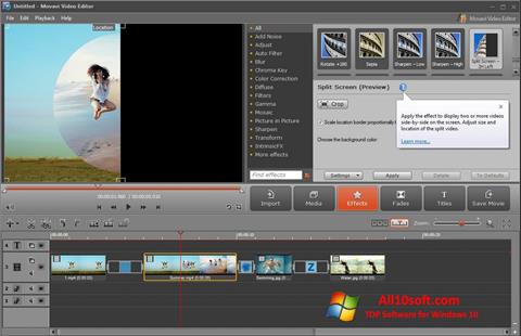 Скріншот Movavi Video Editor для Windows 10