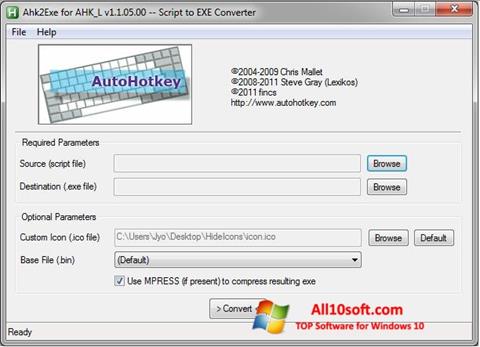 Скріншот AutoHotkey для Windows 10