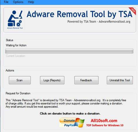 Скріншот Adware Removal Tool для Windows 10