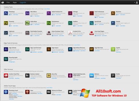 Скріншот Adobe Creative Cloud для Windows 10