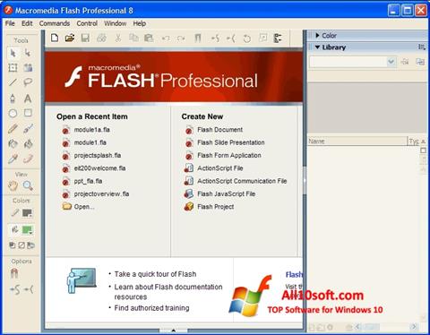 Скріншот Macromedia Flash Player для Windows 10