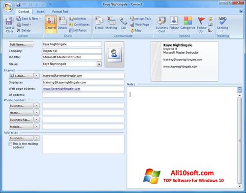 Скріншот Microsoft Outlook для Windows 10