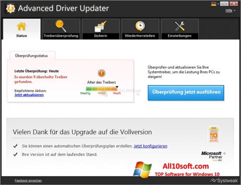 Скріншот Advanced Driver Updater для Windows 10