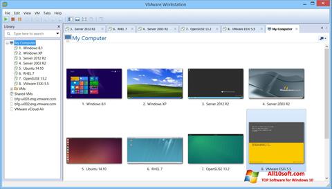 Скріншот VMware Workstation для Windows 10