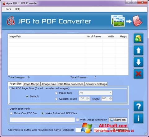 Скріншот JPG to PDF Converter для Windows 10