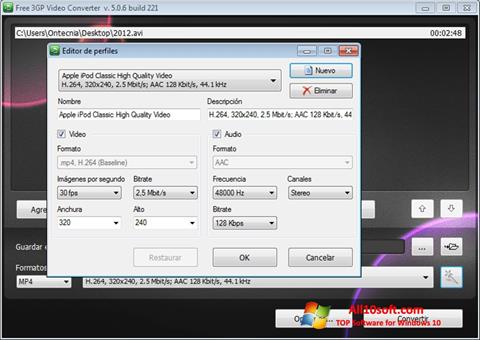 Скріншот Free MP4 Video Converter для Windows 10