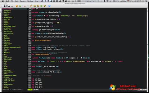 Скріншот Vim для Windows 10