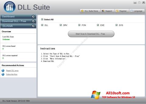 Скріншот DLL Suite для Windows 10