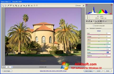 Скріншот Adobe Camera Raw для Windows 10