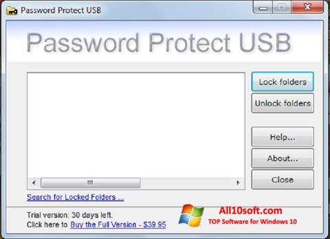 Скріншот Password Protect USB для Windows 10