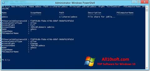 Скріншот Windows PowerShell для Windows 10